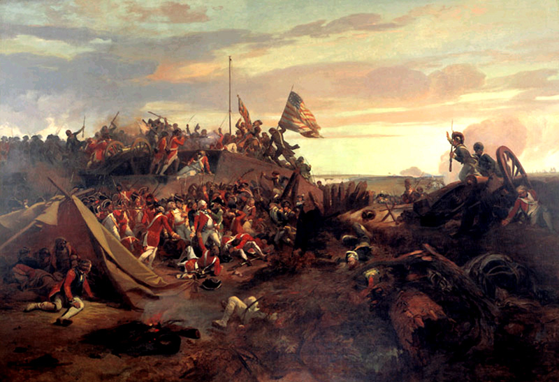 Alexander Hamilton Storming Redoubt #10