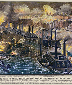 Vicksburg-1863-Porter-Running-Blockade