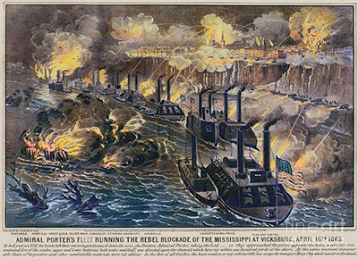 Vicksburg, 1863: Porter Running Blockade